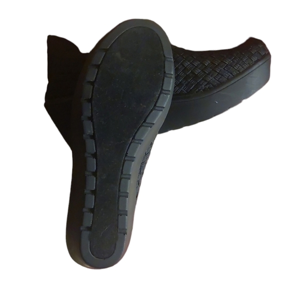 Steven By Steve Madden Women Betsi Navy Woven Platform Wedge Shoes Sz 6 EUC - Picture 5 of 5